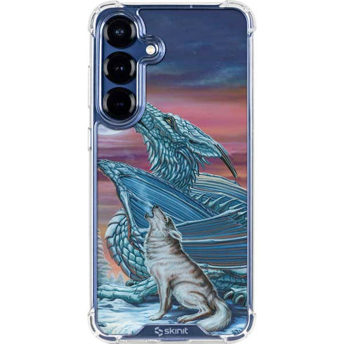 Dragon and the Wolf by Ed Beard Jr Galaxy S25 Clear Case